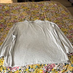 Skims Gray Long Sleeve Shirt